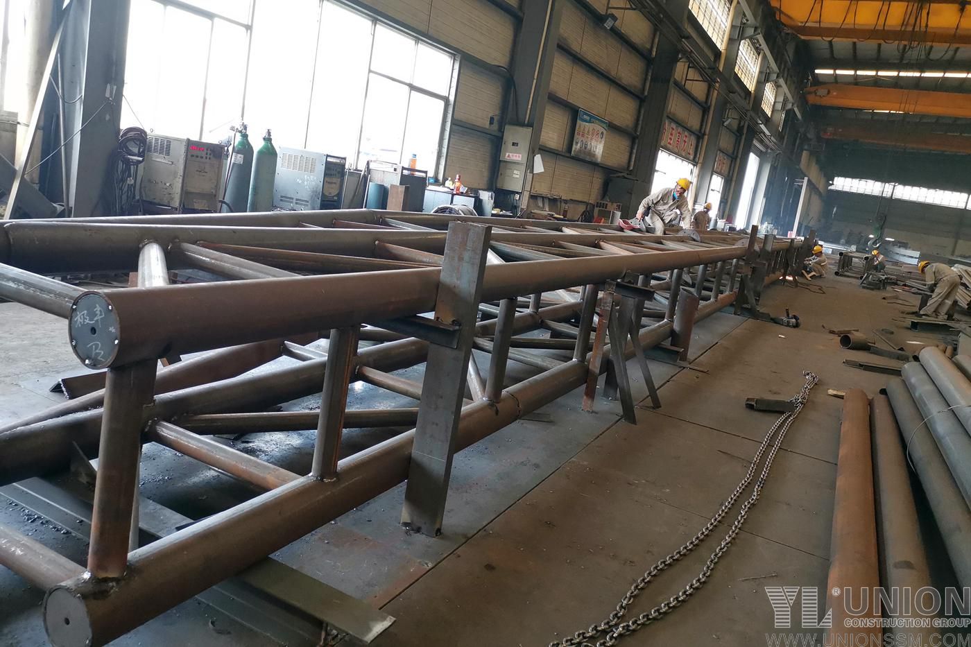 管桁架 - 鋼柱和梁製造