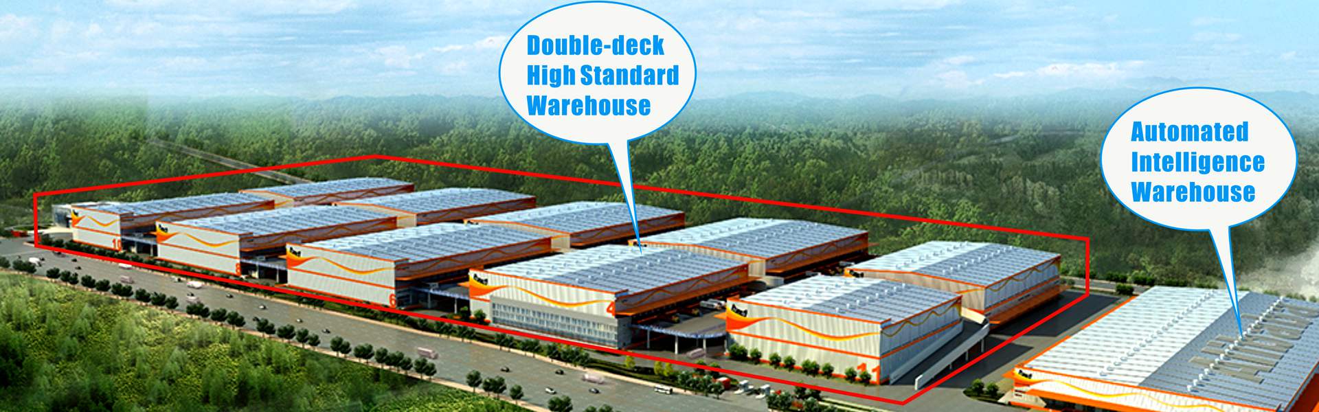 阿里巴巴集團兩層高標準鋼結構倉庫和自動化智能倉庫- 8840平方米
