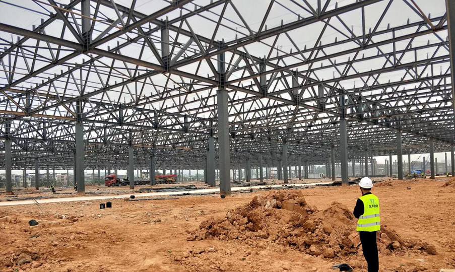 Assembly workshop of new energy automobile industrial park- steel structure
